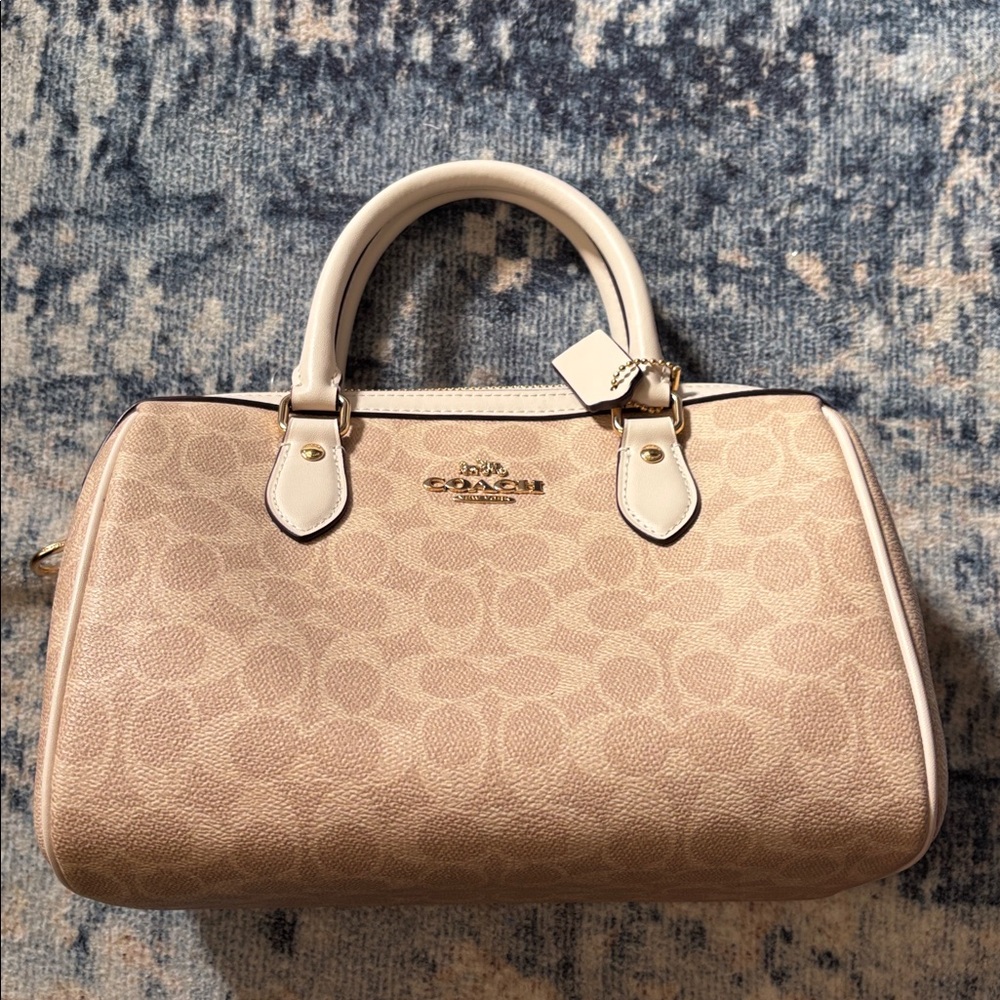 Coach Tan Signature Satchel